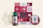 The Body Shop Christmas Cherries & Cheer Mini Gift Shower Gel Mini Butter