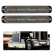 2x Amber LED White Car Truck Warning Hazard Flash Strobe Light Bar New EAH (for: Renault)