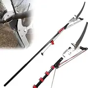 Manual Pole Saws Telescopic Tree Pruner,Pole Saw Extendable Saw Tree Loppers for Pruning and Trimming Branches and Leaves