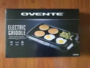 Ovente Electric Kitchen Griddle Inch Nonstick Cooking Plate Black GD1610B