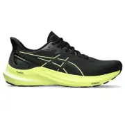 ASICS Men's GT-2000 12 Running Shoes, US 12.5, Black/Glow Yellow,1011B691-003
