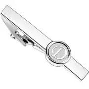 26 Letters Tie Clip and Cufflinks for Men, Initial Tie Bar & D ( tie clip)
