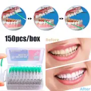 150PCS Plaque Remove Oral Care Teeth Floss Interdental Brushes Toothpick Brush。