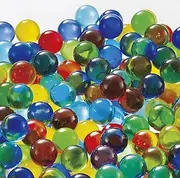 Hobby K2399 Marbles, Glass Ball, Made in Japan, 0.5 inches (12.5 mm), Mix, 1 Bag (600 Beads)