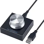 USB Volume Control o Adjuster Volume Controller o Digital Remote Control One Key Mute Function Plug and Play Black Black One Size