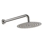 Kaya Shower Arm Set, Brushed Nickel