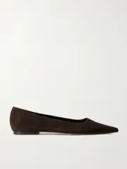 [Aeyde] Aeyde - Cassy Suede Ballet Flats - Brown - IT42 IT 42 Brown
