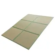 Japanese Tatami Mat 100% Rush Grass Portable Queen(79"L x 60"W x 0.5"Th)