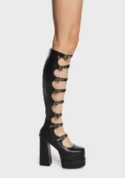 [Lamoda] Fastened Up Thigh High Boots