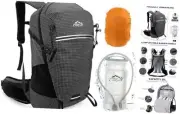 Hydration Backpack, 25L Hiking Backpack with 3L Water Bladder and Rain Cover,
