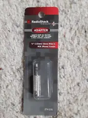 RadioShack Mono Phono Jack-to-1/8-Inch Stereo Plug Adapter