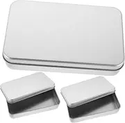 Gadpiparty Small Cash Box Lid 3 Pcs Rectangular Money Storage Container for Coins Jewelry