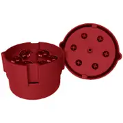 Portable Cherry Pitter Corer Tool Labor-Saving Push Down Multiple Cherries Seed Remover-Red