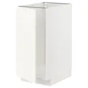 METOD base cab f sink/waste sorting, white/Vallstena white, 40x60x80 cm