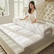 Japanese Floor Mattress Futon Mattress Thicken Tatami Mat Futon Mattress Portable Roll Up Sleeping Pad Thick Foldable Sleeping Bed Pad for Student Dormitory(120 * 200cm)