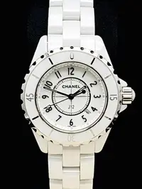 在飛比找Yahoo!奇摩拍賣優惠-重序名錶 CHANEL 香奈兒 J12 H0968 白色高科