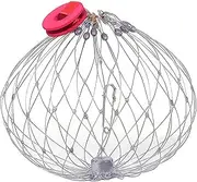 Fish Trap, 20 Stainless Steel Wire Crab Net with Enlarged Pin, Fishing Bait Trap, Shrimp Net Cast Umbrella, Fishing Basket