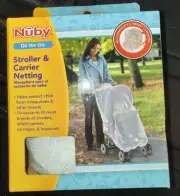 Nuby Baby Stroller Carrier Netting Insect Mosquito Net Elastic Edges NEW