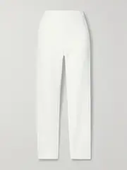 [Brandon Maxwell] Brandon Maxwell - Crepe Slim-leg Pants - Ivory - US14 US 14 Ivory