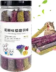 Rabbit Chew Sticks, Natural Rabbit Chew Toys | Healthy Treats Teeth Grinding Toys Food Snacks for Chinchilla Squirrel Small Animals Indoor