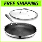 Versatile 12-Inch Dishwasher Safe Skillet with Induction Compatibility - HexClad