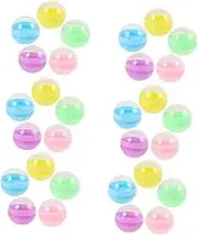 Cabilock Round Shell Toys Simple Fillable Balls Plastic Empty Balls Vending Machine Capsules Great for Party Prizes Storage