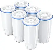 Upgraded Water Filter Replacement Fit for Zero Pitcher and Dispenser ZR-001 ZR-004 ZP-006 ZR-017, Six-Stage Filter System, Effectively Reducing Lead, Chromium, PFOA, and PFOS Contaminants, 6 Packs