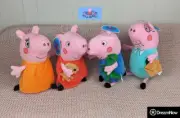 Big Peppa Pig Plush Toy Stuffed Animal Pink Peppa George Doll Piglet 9 inches
