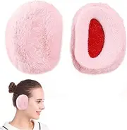 Doukesh Ear Warmers Winter Women, Ear Muffs Women, Winter Ear Warmers, Warm Ear Muffs, Wind-Free Ear Muffs, Ear Warmers Lined with Fleece, Ear Protection for Wind and Cold Protection, Pink, pink,