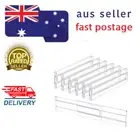 6Pcs CLEAR ADJUSTABLE DRAWER DIVIDERS Kitchen Drawer Organizer Drawers Separator