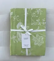 Williams Sonoma PRIMAVERA JACQUARD Tablecloth 70”x 108” Spring Green NWT