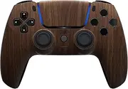 MODDEDZONE M Series Custom controller for PS5 - Wireless, OEM-Quality Custom Designs for Playstation 5 Controller- Diverse & Unique Styles for Enhanced Gaming (Wood)