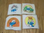 VINTAGE SMURF STICKERS 4 TOTAL