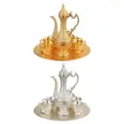 Turkish Coffee Pot and Cups Set European Stylish Decoration Tea Service Set Wine