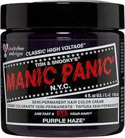 MANIC PANIC Classic Purple Haze Semi Permanent Hair Color - Warm Dark Purple Hair Dye for Women & Men That Lasts 4-6 Weeks - Vegan, Ammonia & Cruelty-Free - Create & Mix Custom Shades (4oz)