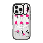 iPhone 16 Pro Impact Ring Stand Case MagSafe Compatible Pink Topless