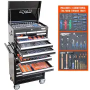 SP Tools SP50110X - Tool Kit - Custom Series - 370 Piece Metric/SAE - Black/Chrome - Plus 3 Extra EVA Foam Trays