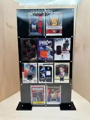 10 Card Basketball NBA Trading Card Magnetic Holder Display Case With Stand