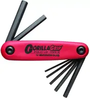 Bondus B12587 - GorillaGrip Set of 7 Hex Fold-up Keys, 2-8mm