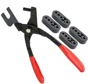 Exhaust Hanger Removal Tool - Exhaust Brackets Rubber Hanger Support Removal Tool | Vehicle Maintenance With 4 Holes Rubber, Automotive Kit For Car