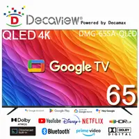 在飛比找PChome24h購物優惠-DECAVIEW 65吋 4K 量子點 QLED Googl