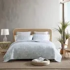 Tommy Bahama Quilt Set 3-Pcs Cotton Polyester Fill Machine Wash Full/Queen Size
