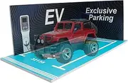 Parking Scene | 1:24 PVC Simulation Underground Parking Lot Building Model Live Scene Display, 1/24 Scale Parking Lot Display Model | Car Model Display Background, Model Parking Garage Scene Figurine