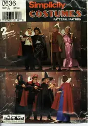 S 0636 sewing PATTERN Robin Hood Dracula Vampiress Devil Witch Princess COSTUME
