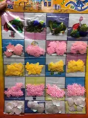 300pcs Sequins Shapes Scrapbooking Decoration Butterfly Leave Shell Craft Flower