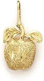 [JewelryWeb] 14ct Yellow Gold Laser Fruit Design Pendant Necklace