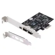 PCI-Express to 3Ports IEEE 1394a 2x6-Pin+1x4-Pin DV Capture Firewire Card
