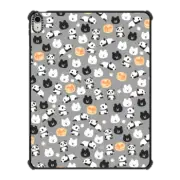 iPad Air 13-inch (M2/M3) iPad Impact Case Kind panda bear with relax soufflé - iPad - Grey by imushstore