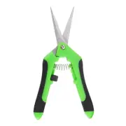Pruning Shears 6.5" Stainless Steel Gardening Scissors Straight Blade,Green