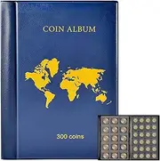 PAIYULE Coin Collection Coin Album Coin Storage for Collectors, 282 Pockets Coin Display Storage Box, Collector's Cases Organiser Box for Coin Collection Accessories, Money Currency, Pennies, Quarter